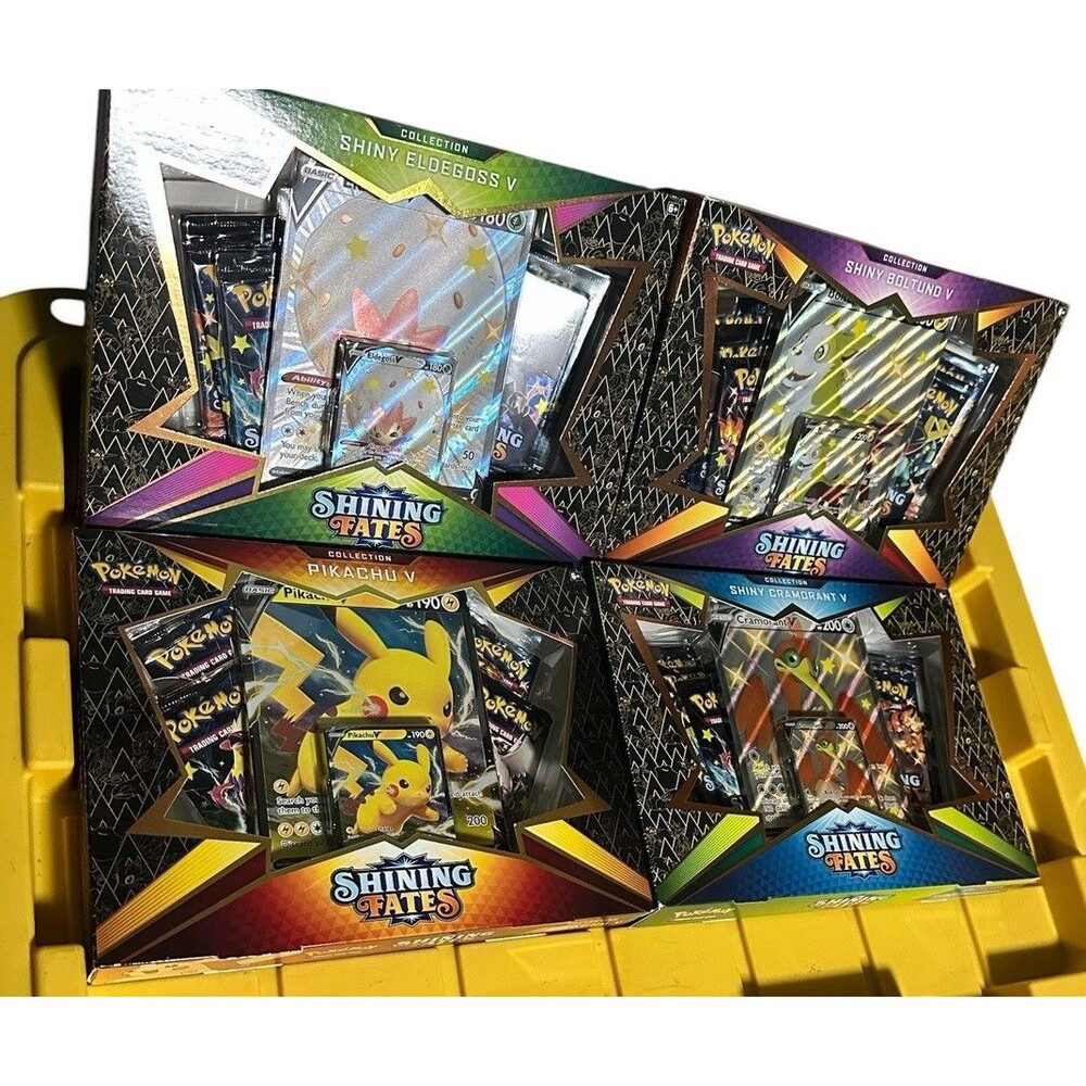 4 Shining Fates collection boxes Set